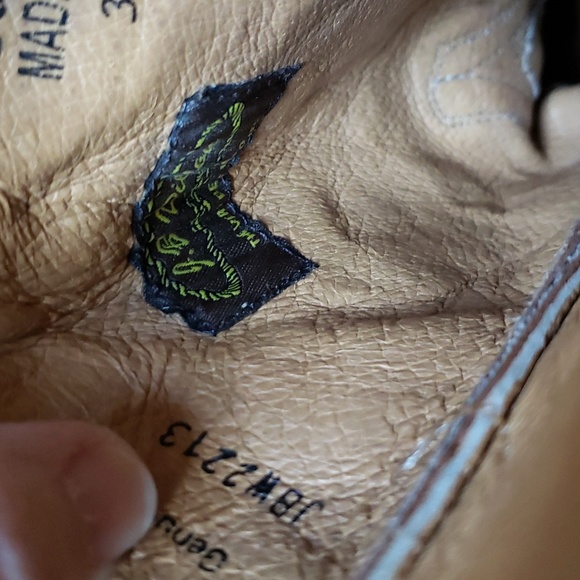 JB Dillon western boots women's sz.8.5B. Pre-owned. Brown& tan goat leather - Picture 7 of 12